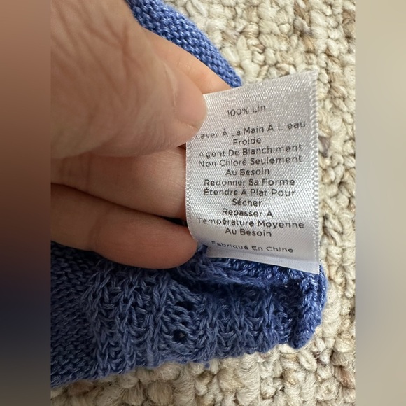 Talbots Blue Knit Sweater size S - Picture 6 of 8